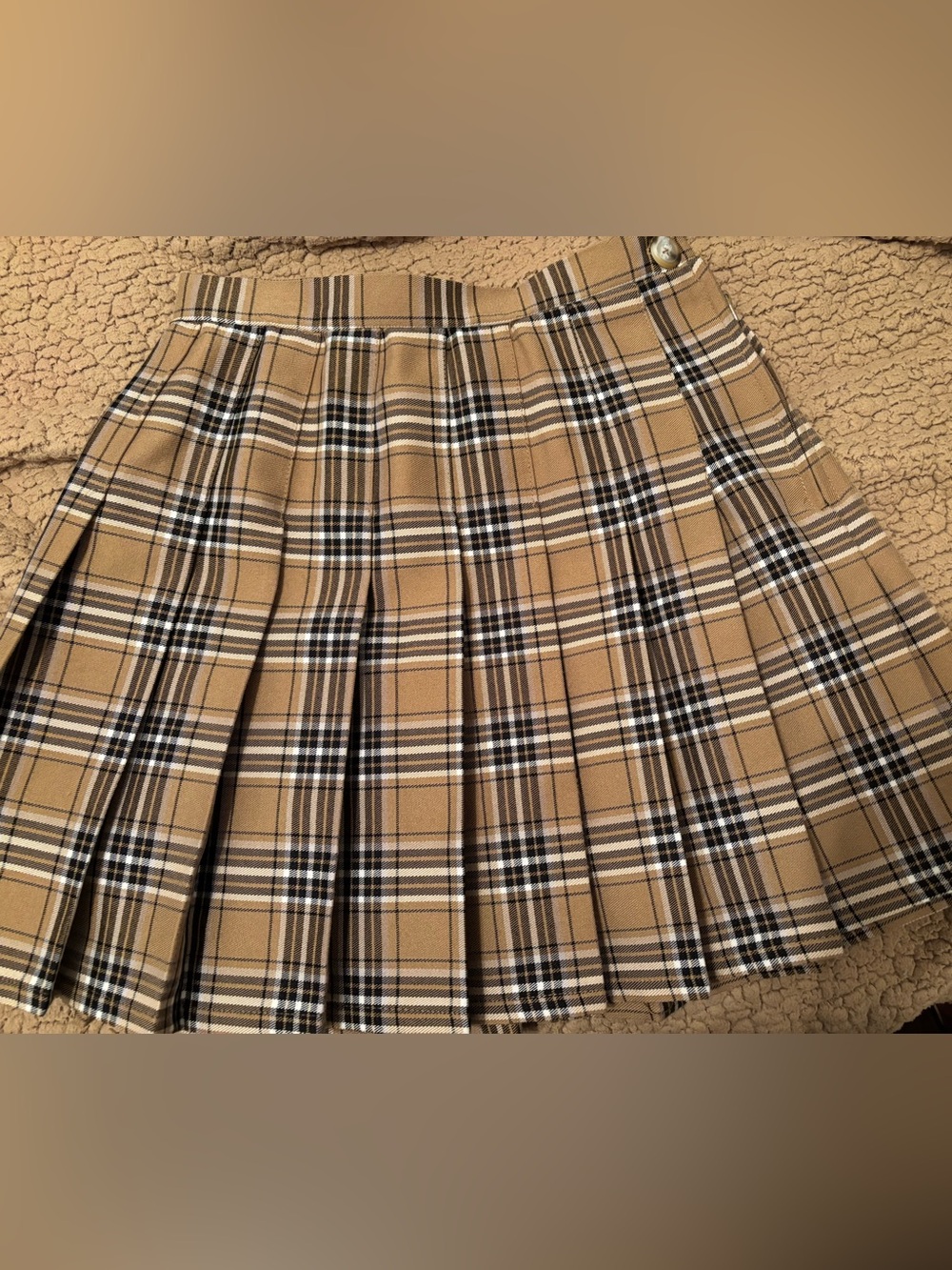 Wild Fable Pleated Plaid Mini Skirt XS